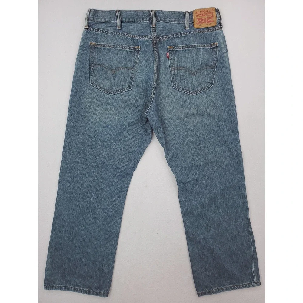 Levis 559 Jeans Mens 38x28 Blue Straight Leg Relaxed Fit Denim Medium Wash Pants